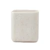 Aman Waste Basket in Ivory