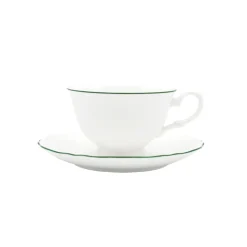 Amelie Forest Green Tea Cup & Saucer