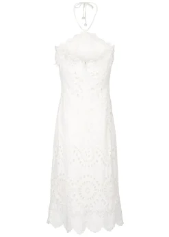 Amoria Midi Dress in White