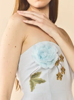 Anais Dress in Lotus Garden Blue