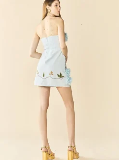 Anais Dress in Lotus Garden Blue