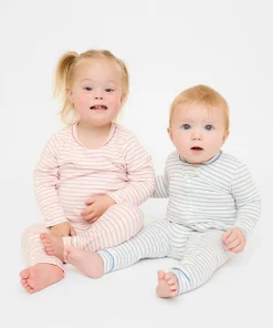 Andy Baby Legging in Dusty Rose Mini Stripe