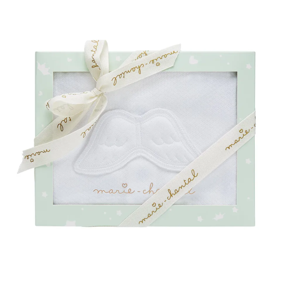 Angel Wing Pointelle Sleepsuit in White