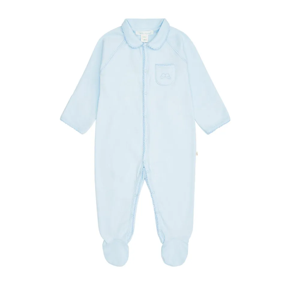 Angel Wing Sleepsuit With Mittens in Blue