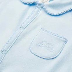 Angel Wing Sleepsuit With Mittens in Blue