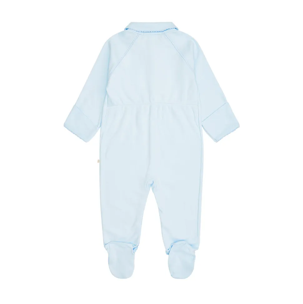 Angel Wing Sleepsuit With Mittens in Blue