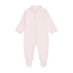 Angel Wing Sleepsuit With Mittens in Pink