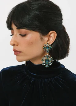 Angelica Earrings in Sapphire