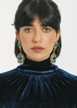 Angelica Earrings in Sapphire
