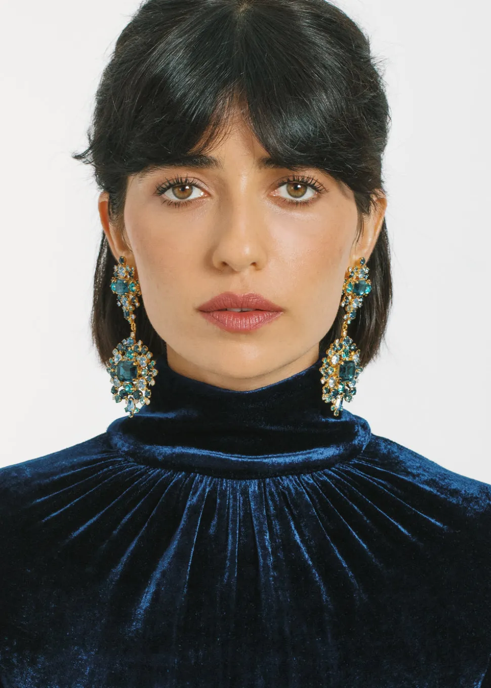 Angelica Earrings in Sapphire
