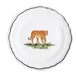 Animaux de la Savane Dessert/Side Plate, Leopard