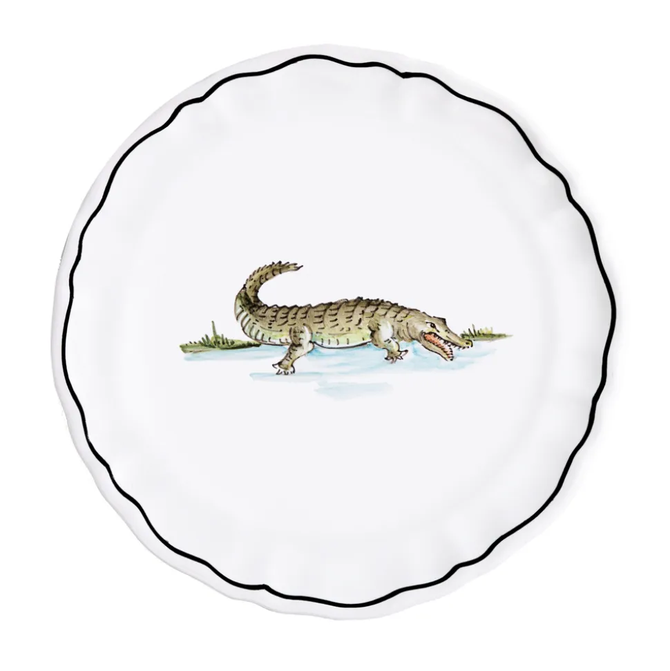 Animaux de la Savane Dessert/Side Plate, Crocodile