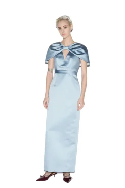 Anita Dress Pale Blue Duchesse