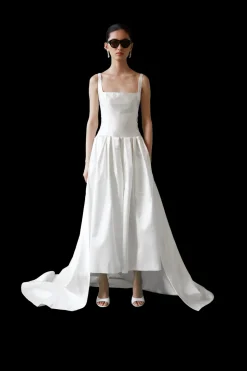 Ankle Length Drop Waist Gown | STYLE 108