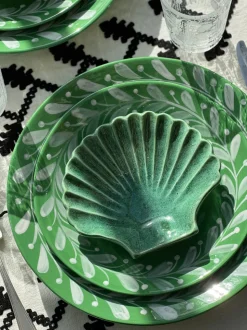 Anna Green Reverse Dinner Plate