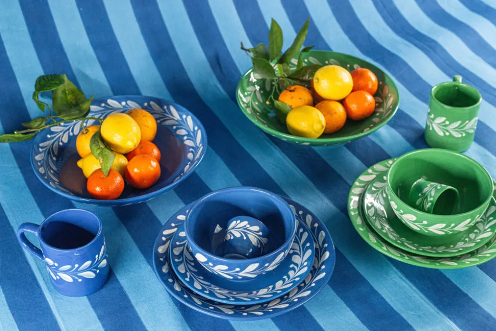 Anna Reverse Blue Serving Bowl