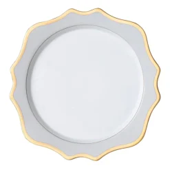 Anna's Palette Charger in Grey/Gold
