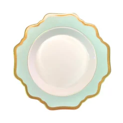 Anna's Palette Rim Soup in Aqua Green