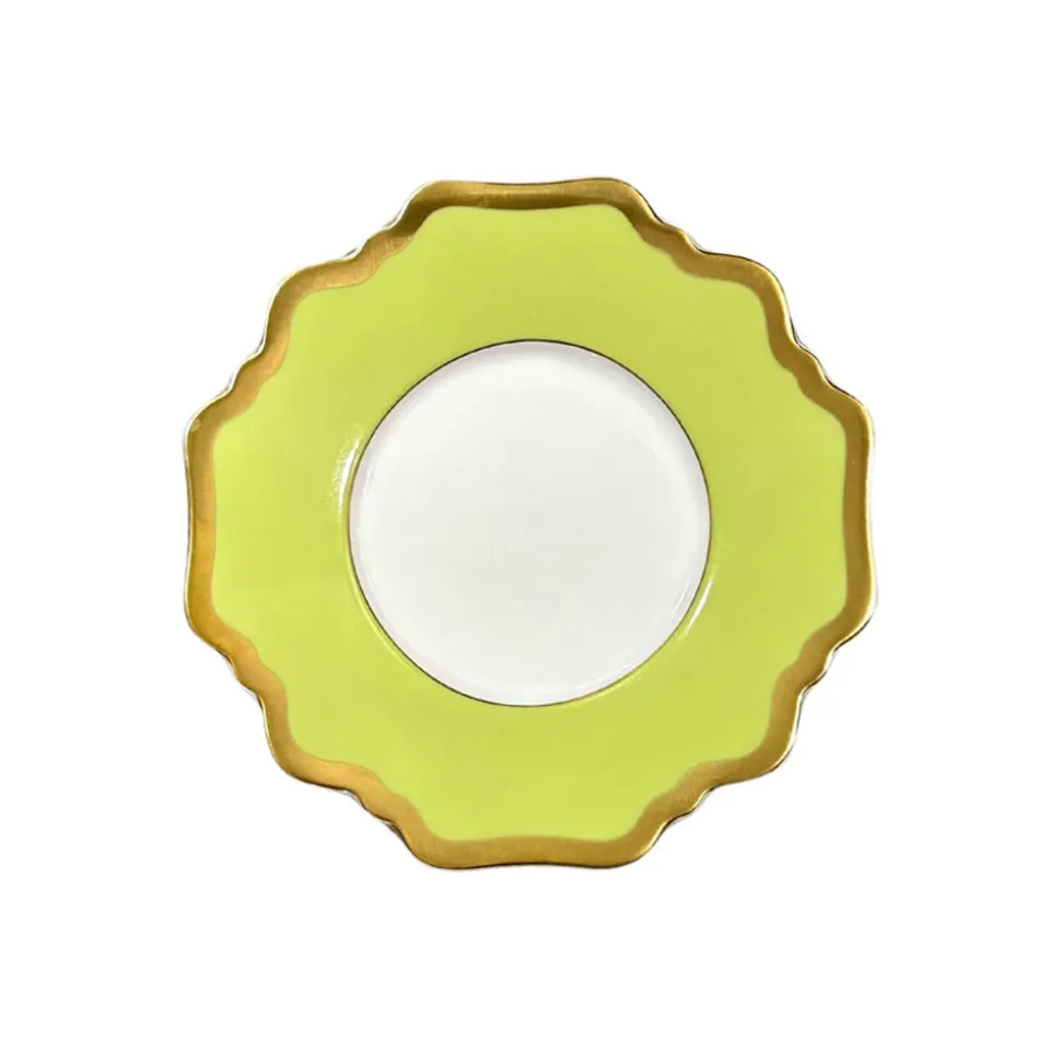 Anna's Palette Tea Saucer in Summer Green