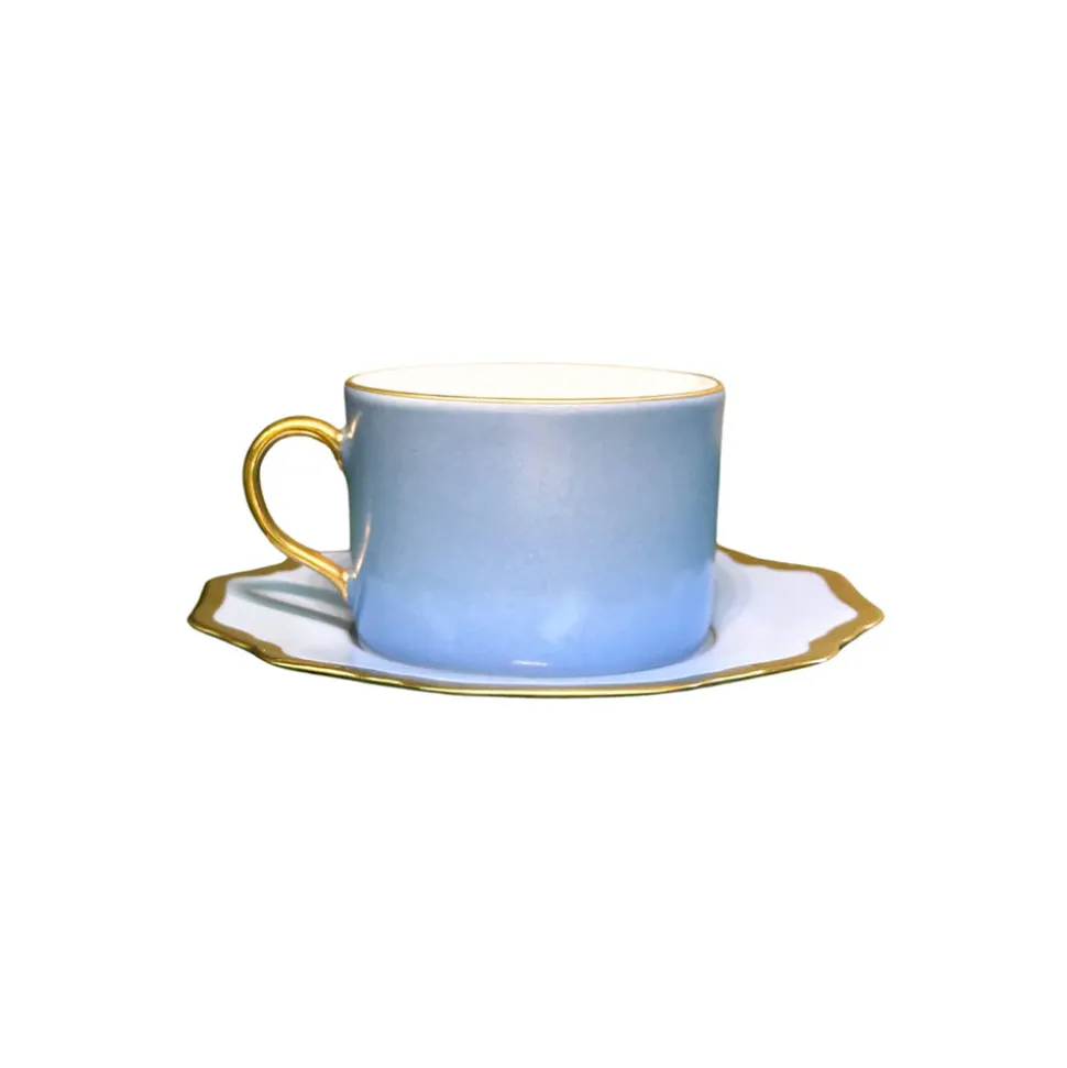 Anna's Palette Tea Saucer in Sky Blue