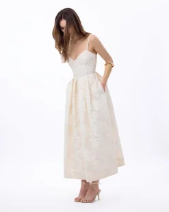 Annette Dress in Ivory