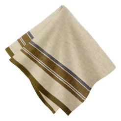 Antibes Napkin in Natural & Green, Set of 4