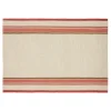 Antibes Tea Towels in Natural & Sherbert, Set of 2