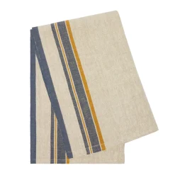 Antibes Tea Towels in Natural & Blue, Set of 2