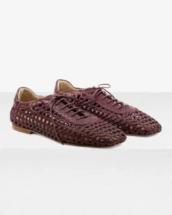 Antonia Burgundy Leather