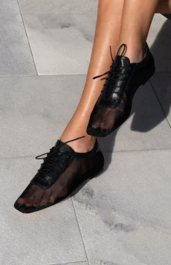 Antonia Clear Mesh Black