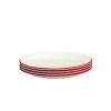 Appetizer Plates in Red Rim