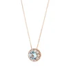 Aquamarine & Diamonds Pendant Necklace