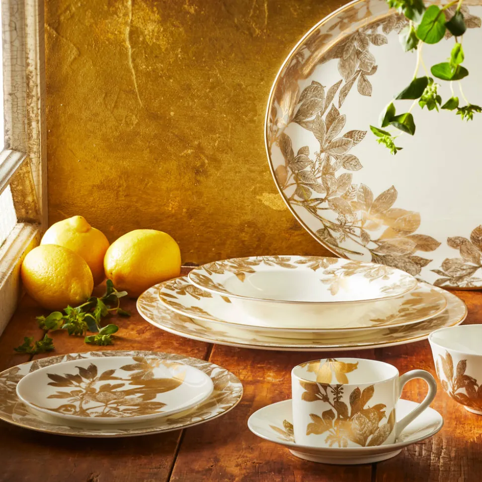 Arbor Large Coupe Oval Platter Gold