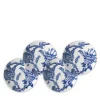 Arcadia Canape Plates in Blue, Set of 4