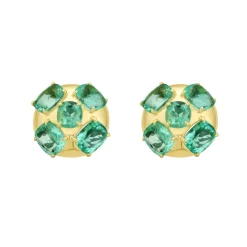 Arles Emerald Stud Earrings