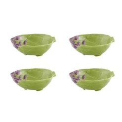 Artichoke Bowl in Green 7", set of 4