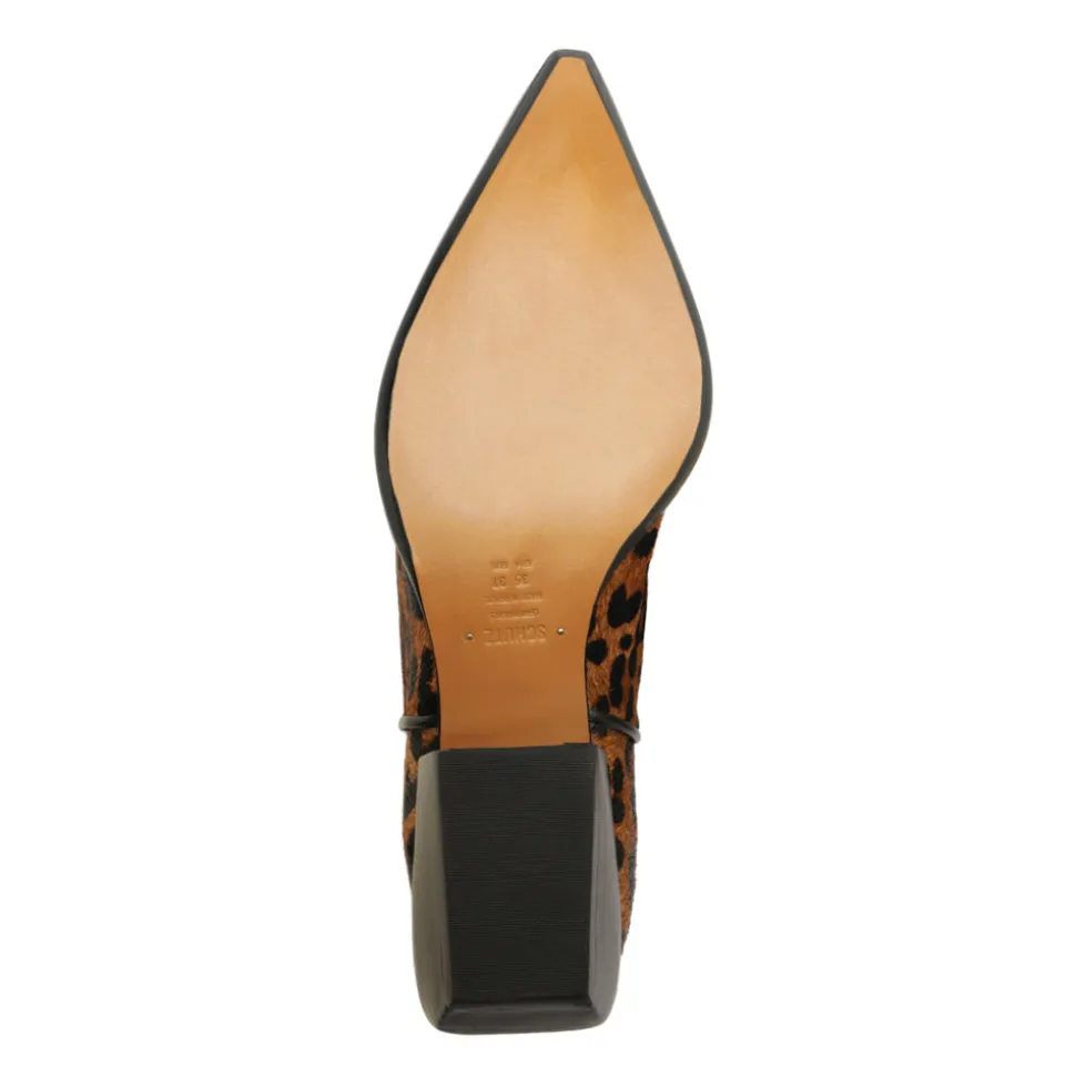 Ashley Hair Calf Bootie in Leopard