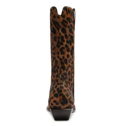 Ashley Hair Calf Bootie in Leopard
