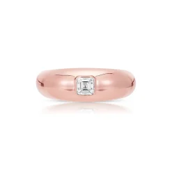 Asscher Dome Ring
