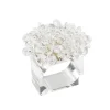 Aster Napkin Rings in Crystal, Set of 4