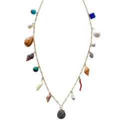 Athena Medal Charm Necklace