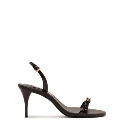 Aurora Sling Mid Patent Sandal in Maplewood