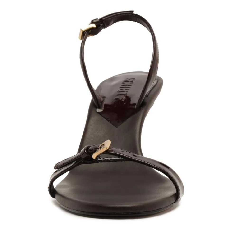 Aurora Sling Mid Patent Sandal in Maplewood