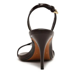 Aurora Sling Mid Patent Sandal in Maplewood