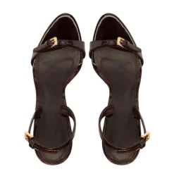 Aurora Sling Patent Sandal in Maplewood