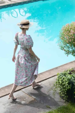 Avery Skirt in Pink and Green Tigerlily