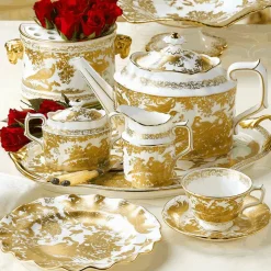 Aves Gold Tea Cup & Saucer