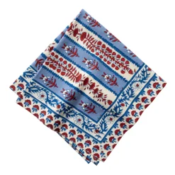Avignon Napkins Red & Blue, Set of 6