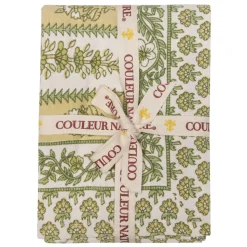 Avignon Tea Towels Pistache, Set of 3