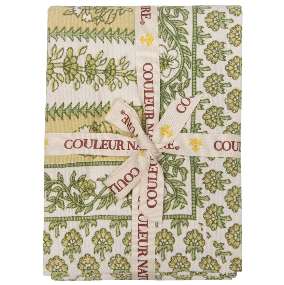 Avignon Tea Towels Pistache, Set of 3